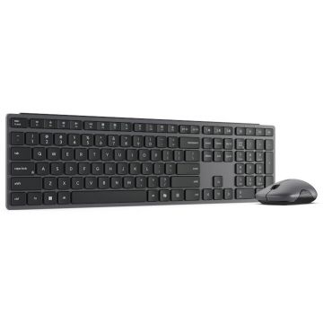 Lenovo Kit tastatura si mouse wireless Lenovo GX31S04982, USB Wireless, Bluetooth, Gri