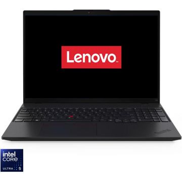 Lenovo Laptop Lenovo 16'' ThinkPad L16 Gen 2, WUXGA IPS, Procesor Intel® Core™ Ultra 5 225U (12M Cache, up to 4.80 GHz), 16GB DDR5, 512GB SSD, Intel Graphics, No OS, Negru