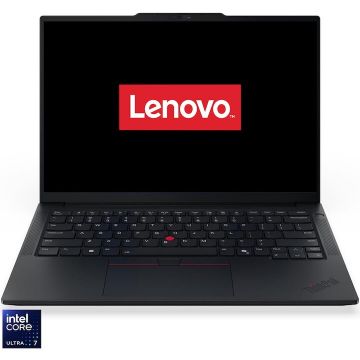 Lenovo Laptop LENOVO ThinkPad E14 G7, Procesor Intel Core Ultra 7 255H, Display 14inch WUXGA, RAM 16GB, 512GB SSD M.2 PCIe, Placa video integrata, NO OS, Negru