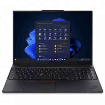 Lenovo Laptop Lenovo ThinkPad E16 Gen 3, AMD Ryzen 5 220, 16 inch, RAM 16GB, SSD 512GB, AMD Radeon 740M, No OS, Negru