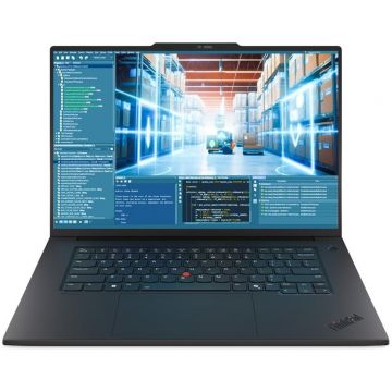 Lenovo Laptop Lenovo ThinkPad P1 G8, Intel Core Ultra 9 285H, 16 inch, RAM 64 GB, SSD 2 TB, NVIDIA RTX PRO 2000 Blackwell Generation, Windows 11 Pro, Negru