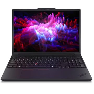 Lenovo Laptop Lenovo ThinkPad P16v G3, Intel Core Ultra 7 255H, 16 inch, RAM 64 GB, SSD 1 TB, NVIDIA RTX PRO 2000 Blackwell Generation, Windows 11 Pro, Negru