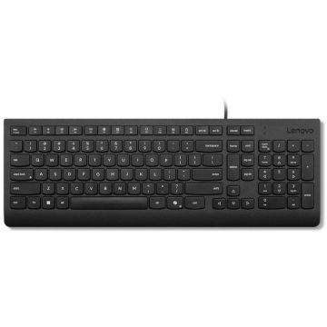 Lenovo Tastatura Lenovo Essential Wired Keyboard, cu fir, in romana, Negru
