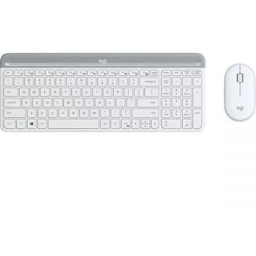 Logitech KIT Tastatura LOGITECH 920-009191 Slim Wireless Keyboard si Mouse Combo MK470 OFFWHITE