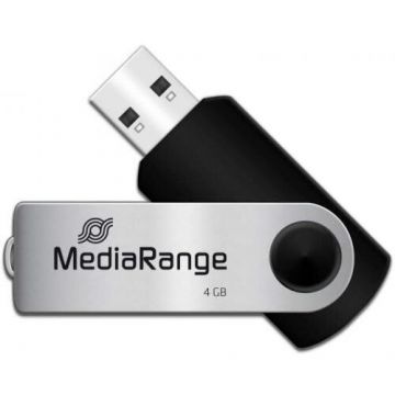 MediaRange Memorie USB MediaRange MR907, 4GB, USB 2.0, Negru