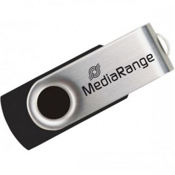 MediaRange Memorie USB MediaRange MR908, 8GB, USB 2.0, Negru/Argintiu
