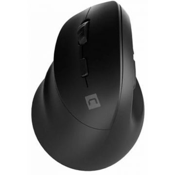 natec Mouse NATEC Vertical Crake 2, 2400DPI, Wireless, Bluetooth 5.0+2.4Ghz, Pentru stangaci, Negru