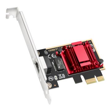 placa de retea pci express gigabit 2.5gbps pe25 cudy