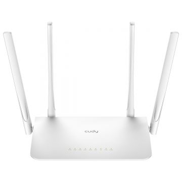 router wireless ac1200 dual band, mesh, gigabit, 4 antene externe, wr1300 cudy