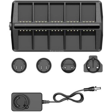 SARAMONIC Hub incarcare 10 acumulatori intercom Saramonic WiTalk9 CB10