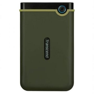 Transcend Hard Disk portabil Transcend StoreJet 25M3, 2TB, USB 3.1, 2.5inch, Military green