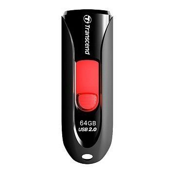 Transcend Memorie USB Transcend Jetflash 590 64GB USB 2.0 negru / rosu