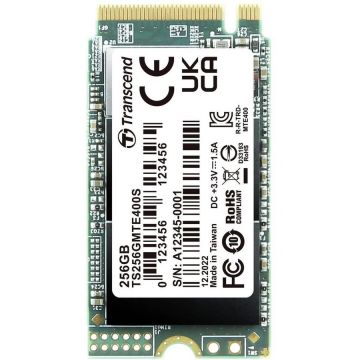 Transcend SSD Transcend MTE400S, 256GB, M.2 2242, PCIe Gen3 x4 NVMe