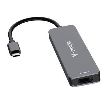Verbatim Hub multiport Verbatim USB-C Essentials, 6 porturi, Gri