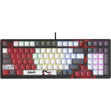A4tech Tastatura A4tech Bloody Naraka S98, Cu fir, Iluminare RGB, Multimedia