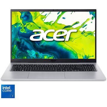 Acer Laptop Acer Aspire Go 15 AG15-72P-74HR, Procesor Intel® Core™ 7 150U, Display 15.6 FullHD IPS, 16GB DDR4, 1TB SSD, Placa grafica Intel® Graphics, NO OS, Silver