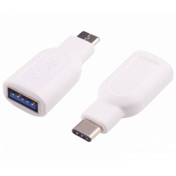 Adaptor USB-A 3.0 la USB-C T-M Alb, Goobay 66262