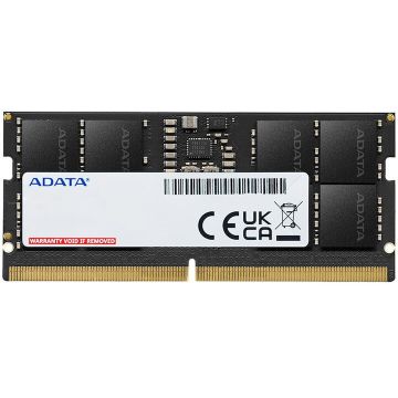 Adata Memorie RAM SO-DIMM ADATA, Tip DDR5, Capacitate 16GB, Frecventa 5600 MHz, CL46, Negru