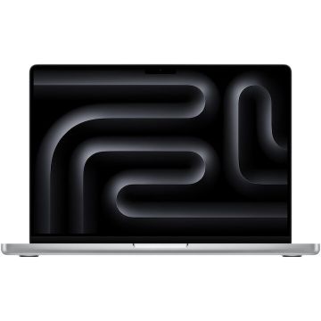 Apple Laptop Apple MacBook Pro 14.2 cu procesor Apple M5, 10 nuclee CPU, 10 nuclee GPU, 16 nuclee Neural Engine, 24GB RAM, 1TB SSD, Textura Nano, Argintiu, Tastatura Internationala
