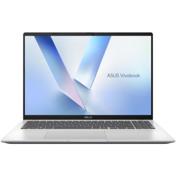 Asus Laptop Asus Vivobook 16, 16 inch WUXGA, AMD Ryzen AI 5 330, 16 GB DDR5, 512 GB SSD, AMD Radeon 820M, Argintiu