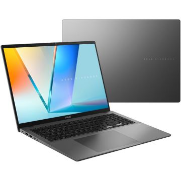 Asus Laptop Asus Vivobook S 16, 16 inch 1920 x 1200 OLED, AMD Ryzen 7 260, 16 GB DDR5, 1 TB SSD, AMD Radeon 780M, Gri