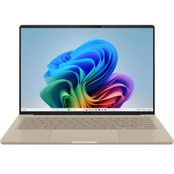 Asus Laptop Asus Zenbook A14 UX3407NA, Qualcomm Snapdragon X2 Elite X2E-88-100, 14 inch WUXGA, 32GB RAM, 1TB SSD, Windows 11 Home, Bej