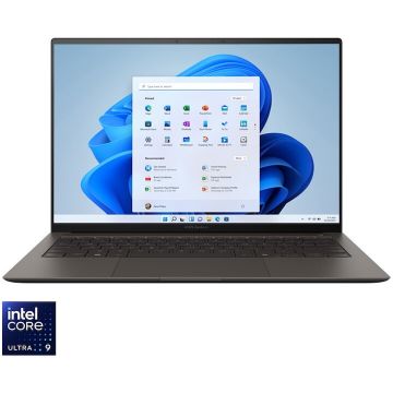 Asus Laptop ASUS Zenbook S 14 UX5406AA, procesor Intel® Core™ Ultra 9 386H pana la 4.9GHz, 14'', 3K, OLED, 120Hz, 32GB LPDDR5X, 1TB SSD, Intel® Graphics, Windows 11 Pro, Gri