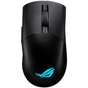 Asus Mouse Gaming Wireless Asus ROG KERIS, 36000DPI, ROG AimPoint, AuraSync, 75 gr, Negru