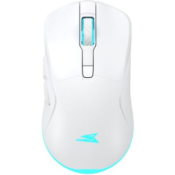 BARRACUDA Mouse Gaming Wireless Baracuda TURTLE BGM-122, 3200 DPI, Alb