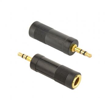CableXpert Adaptor audio Cableexpert A-6.35F-3.5M de la 6,35 mm mama la 3,5 mm mascul, Negru