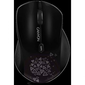 Canyon CANYON CNS-CMSW4 Mouse (Wireless, Optical 800/1280 dpi, 6 btn, USB, power saving technology), Black