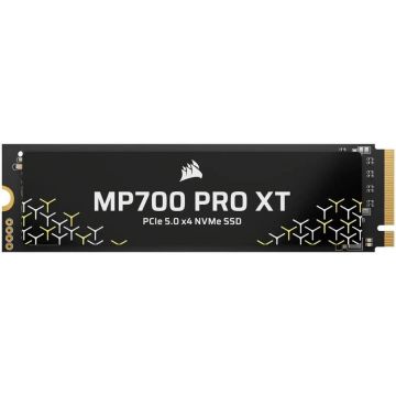 CORSAIR Solid State Drive - SSD Corsair MP700 PRO XT, 4TB, PCIe 5.0 x4, NVMe M.2, Negru