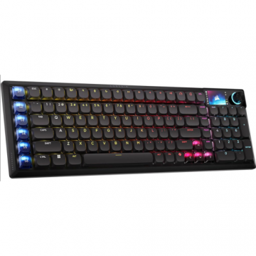 CORSAIR Tastatura Corsair VANGUARD Air 99 CH-91HA01B-NA, RGB LED, USB/USB Wireless, Black