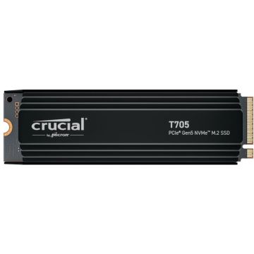 CRUCIAL SSD Crucial T705 Heatsink, capacitate 1TB, interfata PCI Express 5.0 x4, format M.2 2280