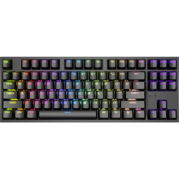 Genesis GENESIS THOR 404 TKL RGB Mechanical Gaming Keyboard, Kailh Box Brown V2 Switch, US Layout, Wired, Black