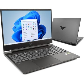 HP Laptop Gaming HP Victus 15-fb3231nw, Procesor AMD Ryzen 7 7445HS, Display 15.6 FHD 144Hz, RAM 16GB, SSD 1TB, Placa video dedicata Nvidia GeForce RTX4050, Windows 11 Home, Negru