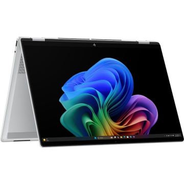 HP Laptop HP OmniBook X Flip 2-in-1 NG AI 16-as0003nw, Procesor Intel Core Ultra 7 258V, Display 16'' 3K OLED Touch, RAM 32GB, SSD 1TB, Windows 11 Home, Argintiu