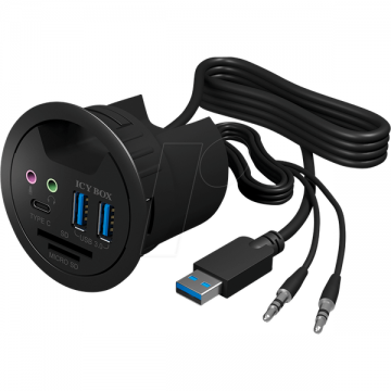 ICYBOX Hub USB cu 3 porturi IcyBox USB 3.0 IB-Hub1404A cu audio