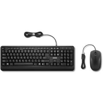 Lenovo Kit Tastatura si Mouse Lenovo GX31L52655, USB, Full-size, Negru