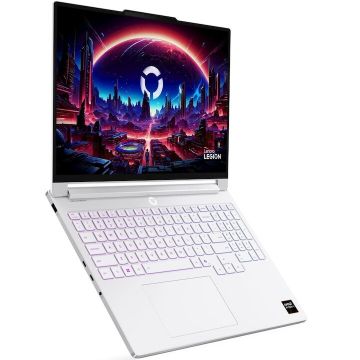 Lenovo Laptop Gaming Lenovo Legion 7 16AGP11 cu procesor AMD Ryzen™ AI 7 450, Display 16 WQXGA, OLED, 240Hz, 32GB DDR5 RAM, 1TB SSD, Placa video NVIDIA® GeForce RTX™ 5060 8GB GDDR7, No OS, Glacier White