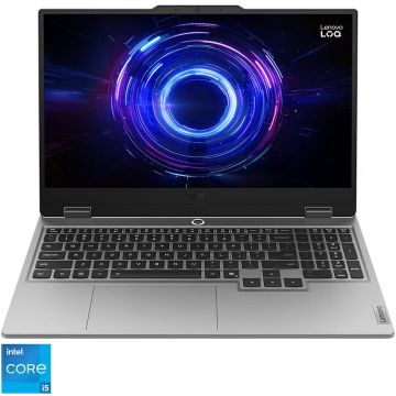 Lenovo Laptop Gaming Lenovo LOQ 15, Procesor Intel® Core i5-13450HX, Display 15.6 FHD, IPS, 144Hz, RAM 32GB DDR5, 1TB SSD, Placa video NVIDIA® GeForce RTX™ 5050 8GB GDDR7, Windows 11 Pro, Luna Grey