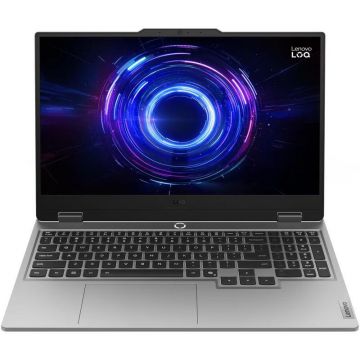 Lenovo Laptop Gaming Lenovo LOQ 15IRX9, Procesor Intel® Core™ i7-13645HX, Display 15.6 FHD IPS 144Hz, RAM 16GB DDR5, 512GB SSD, Placa video NVIDIA GeForce RTX 4050 @6GB, Free DOS, Gri