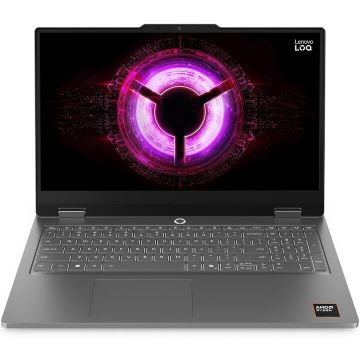 Lenovo Laptop Gaming Lenovo LOQ Essential 15ARP11 cu procesor AMD Ryzen™ 7 170, Display 15.6 Full HD, IPS, 144Hz, 16GB DDR5 RAM, 1TB SSD, Placa video NVIDIA GeForce RTX™ 5050 8GB GDDR7, No OS, Luna Grey