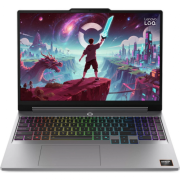 Lenovo Laptop Lenovo 83TN002KRM, 15.3 inch WUXGA, AMD Ryzen 7 250, 16GB DDR5, 512GB SSD, NVIDIA GeForce RTX 5060, Luna Grey