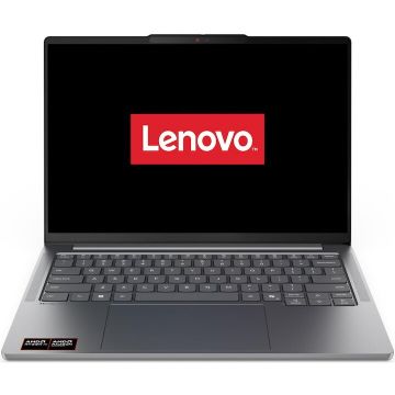 Lenovo Laptop Lenovo IdeaPad Pro 5 14AGP11, procesor AMD Ryzen™ AI 9 465 pana la 5.0GHz, 14 2.8K, OLED, 120Hz, 32GB LPDDR5x RAM, 1TB SSD, AMD Radeon™ 880M Graphics, No OS, Gri
