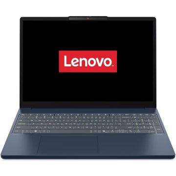 Lenovo Laptop Lenovo IdeaPad Slim 3 15ARP10 cu procesor AMD Ryzen™ 5 150, Display 15.3 WUXGA, IPS, 16GB DDR5 RAM, 1TB SSD, Placa video AMD Radeon™ 660M Graphics, No OS, Cosmic Blue