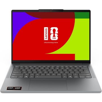 Lenovo Laptop Lenovo IdeaPad Slim 5 14AGP11 cu procesor AMD Ryzen™ AI 7 450, Display 14 2.8K, OLED, 32GB DDR5 RAM, 1TB SSD, Placa video AMD Radeon™ 860M Graphics, No OS, Luna Grey