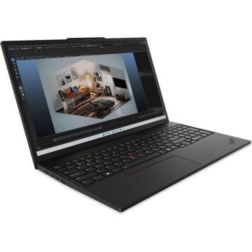 Lenovo Laptop Lenovo ThinkPad P16s Gen 4, Procesor Intel® Core™ Ultra 5 225H (18M Cache, pana la 4.90 GHz), 16 inch, WUXGA IPS, 32GB DDR5, 1TB SSD, NVIDIA RTX PRO 500 Blackwell 6GB, Windows 11 Pro, Negru