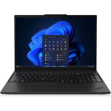 Lenovo Laptop Lenovo ThinkPad T16 Gen 4, procesor Intel Core™ Ultra 7 255U pana la 5.20 GHz, 16 WUXGA IPS, 32GB RAM, 1TB SSD, Intel® Graphics, Windows 11 Pro, Negru