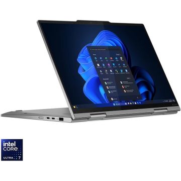 Lenovo Laptop Lenovo ThinkPad X1 2-in-1 Gen 10 Aura Edition, procesor Intel Core™ Ultra 7 265U pana la 5.30 GHz, 14 WUXGA IPS Touch, 64GB RAM, 1TB SSD, Intel® Graphics, Windows 11 Pro, Gri